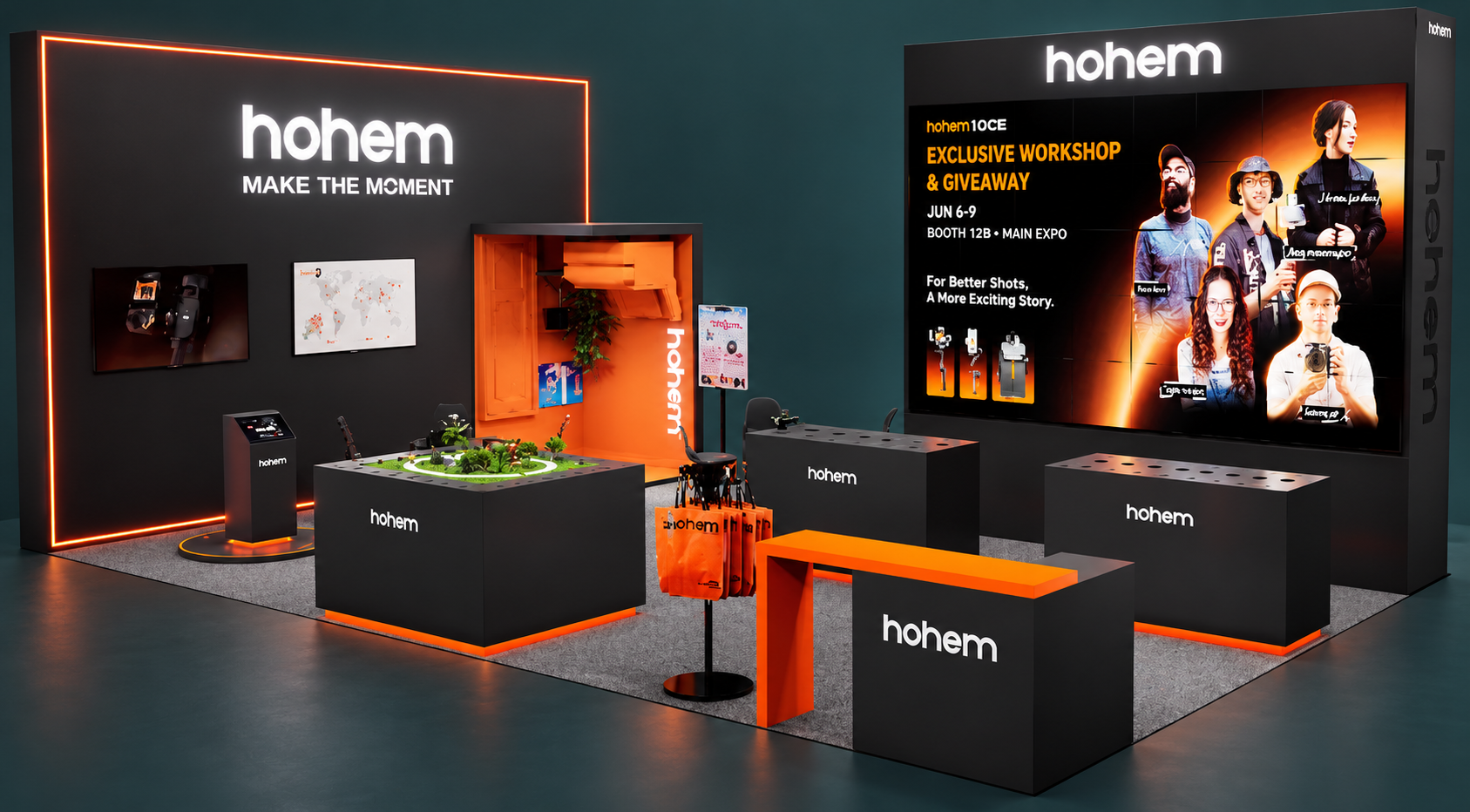 HOHEM KOBE 2025 stand design rendering